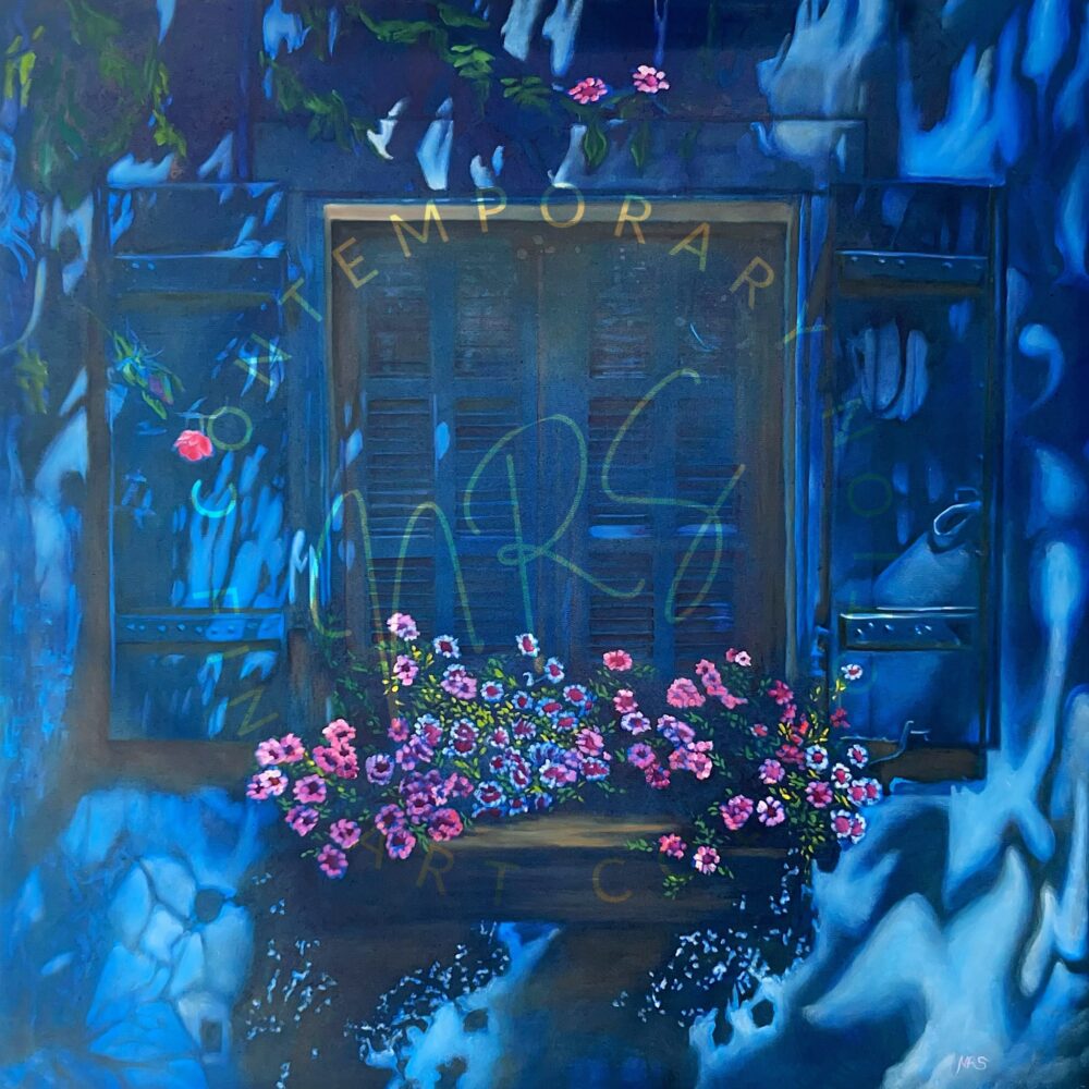 French Flower Box | 48 x 48 in. Oil on Gallery-Wrap Canvas | Status: Available