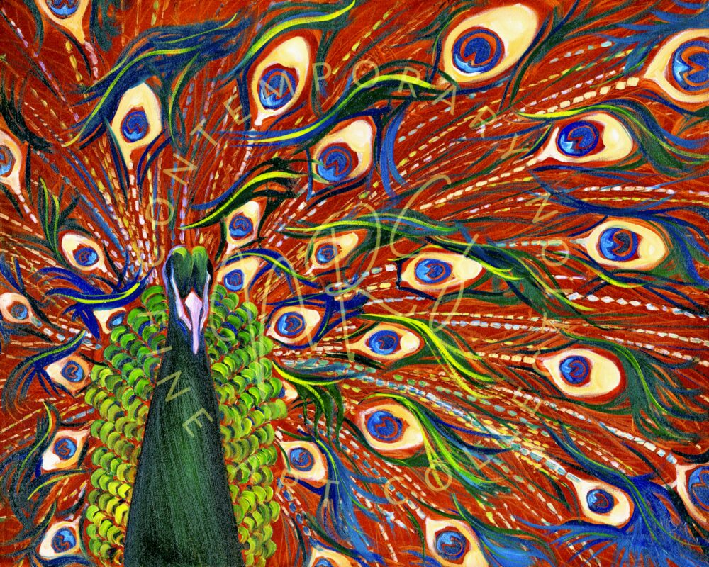 Peacock Fan | 24 x 30 in. Oil on Canvas | Status: Available